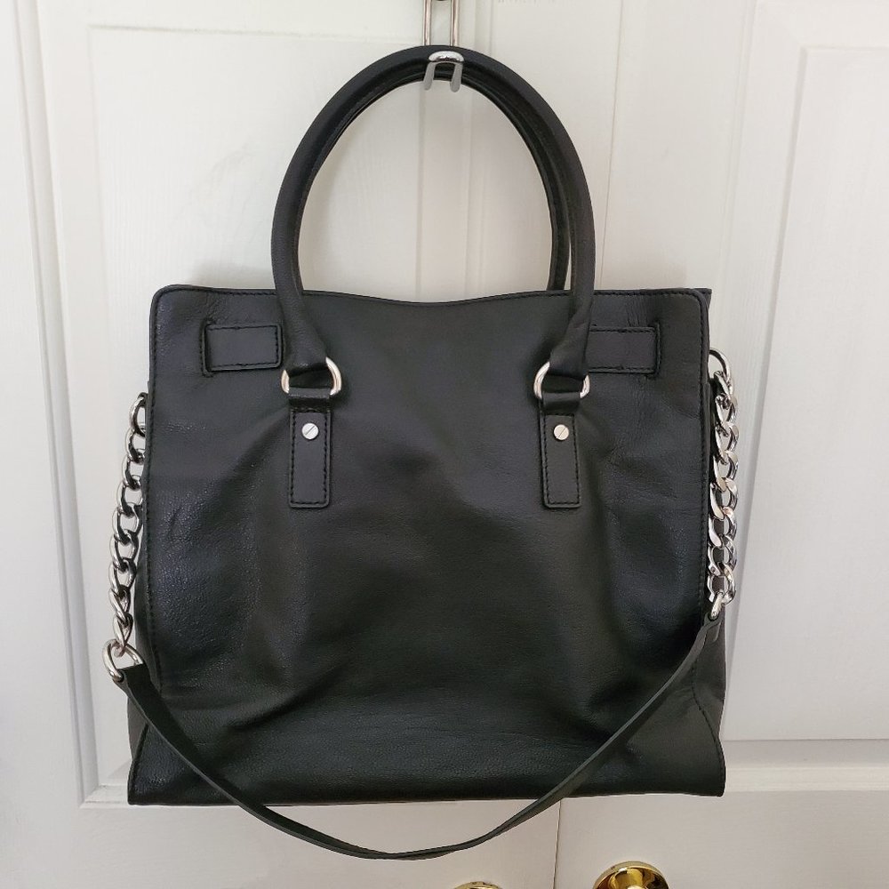 Like New Michael Kors Hamilton Leather satchel - Picture 8 of 16